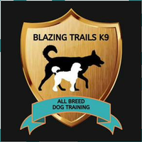 Blazing Trails K9 Academy logo